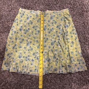 Floral Blue and Yellow So Skirt